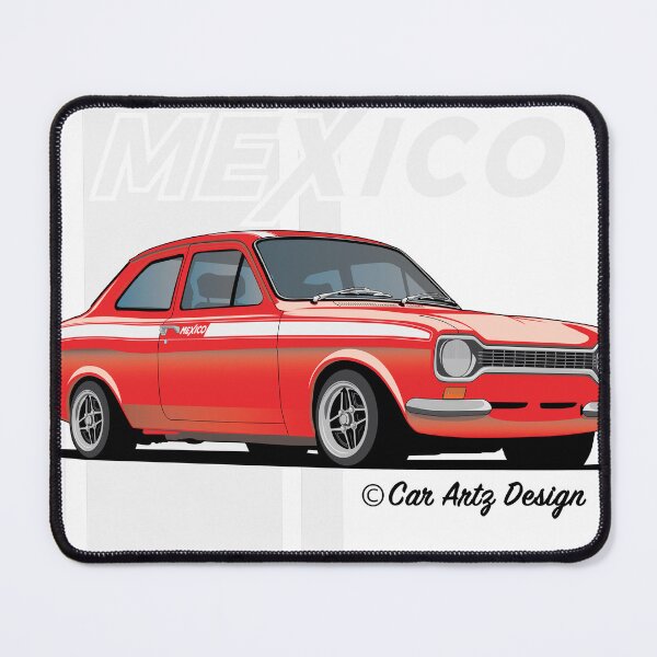 Item preview, Mk1 Escort Mexico (Red + White) designed and sold by SketchMyRide.