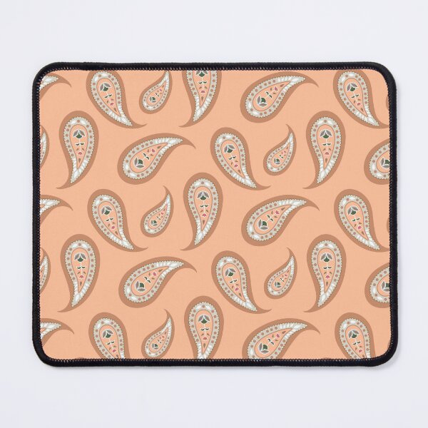 Item preview, Paisley Pattern Peach Color designed and sold by papierquarell.