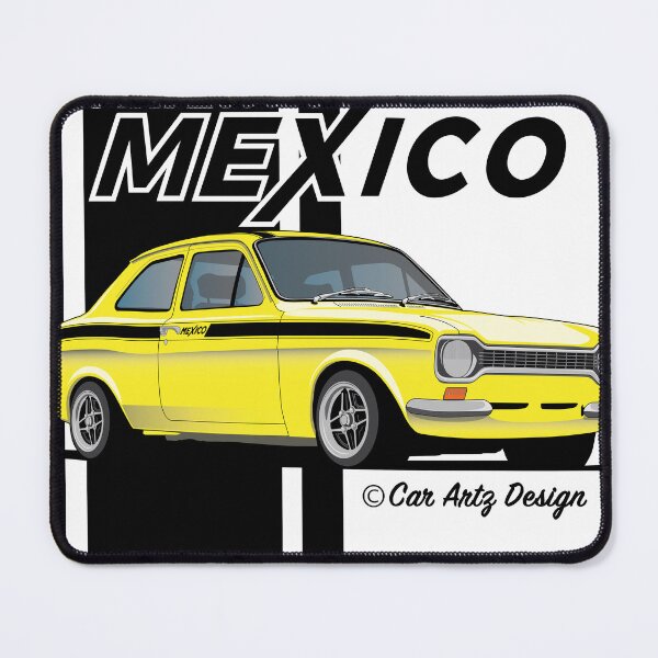 Item preview, Mk1 Escort Mexico (Yellow + Black) designed and sold by SketchMyRide.