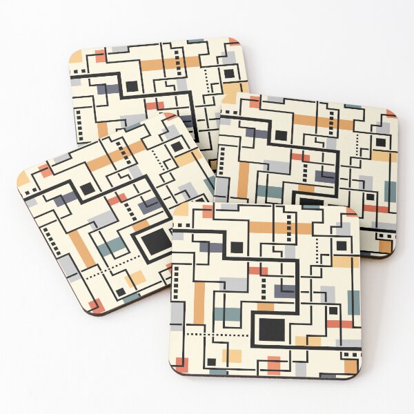 Item preview, Lost in Transit III - Retro Color Minimalist Design designed and sold by AG Art and Designs.