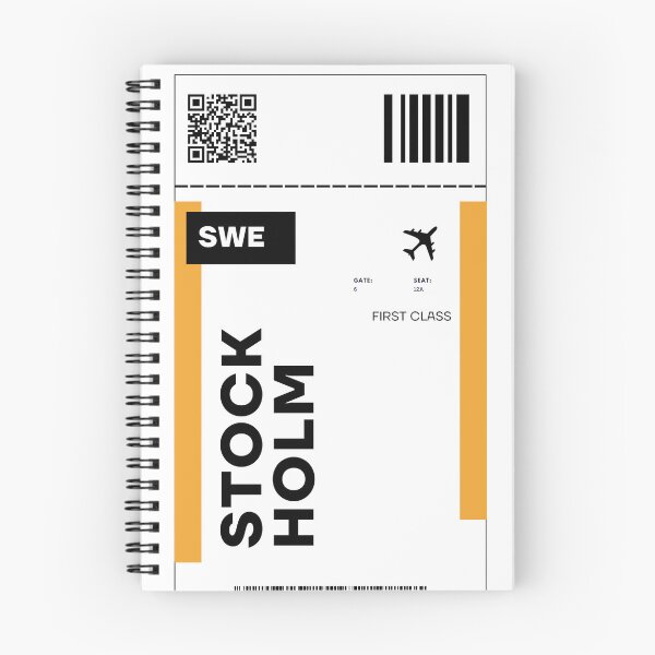 Item preview, Stockholm Flight Ticket Design - Inspired Travel Ticket  designed and sold by RM-Journey.