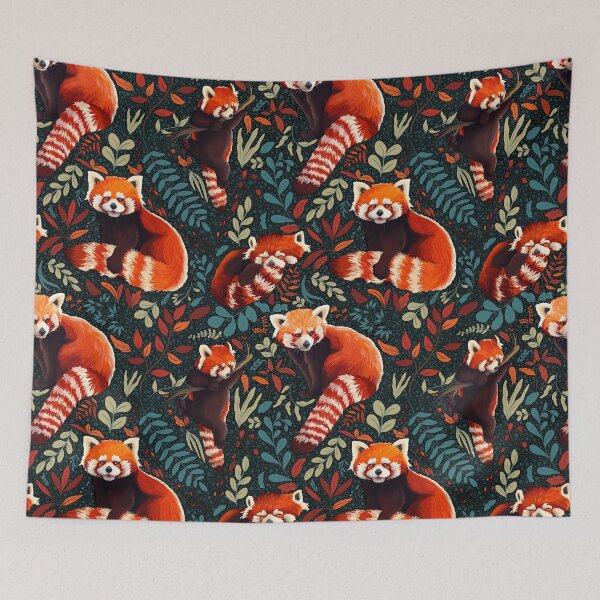 Item preview, Red Panda - Plants - Pattern designed and sold by Flynnsdrawings.