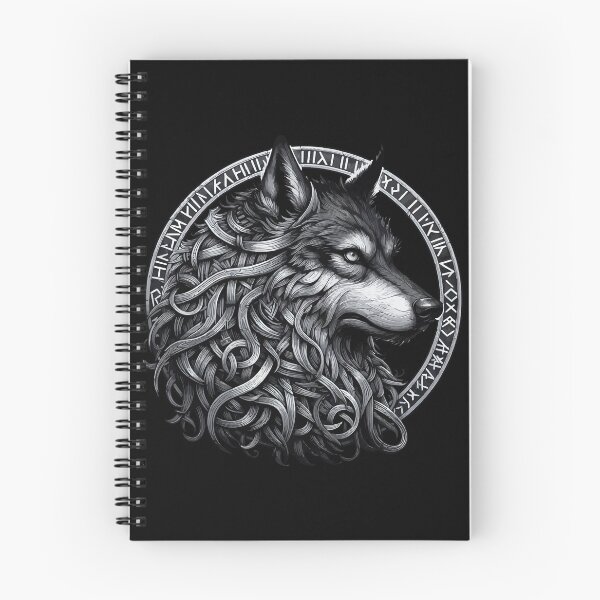 Item preview, Wolf Fenrir Norse Mythology Viking Warrior designed and sold by TomFrontierArt.