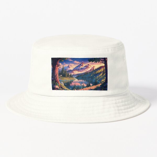 Item preview, A majestic landscape showing a fairy-tale land with mountains and a lake designed and sold by AllPrintForYou.