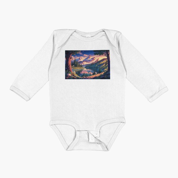 Item preview, A majestic landscape showing a fairy-tale land with mountains and a lake designed and sold by AllPrintForYou.