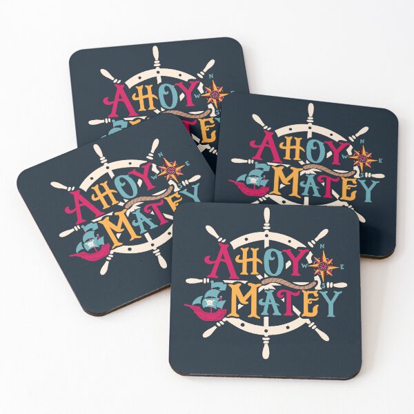 Item preview, Ahoy Matey - pirate quote - cool and cute  designed and sold by Patrick Gervacio.