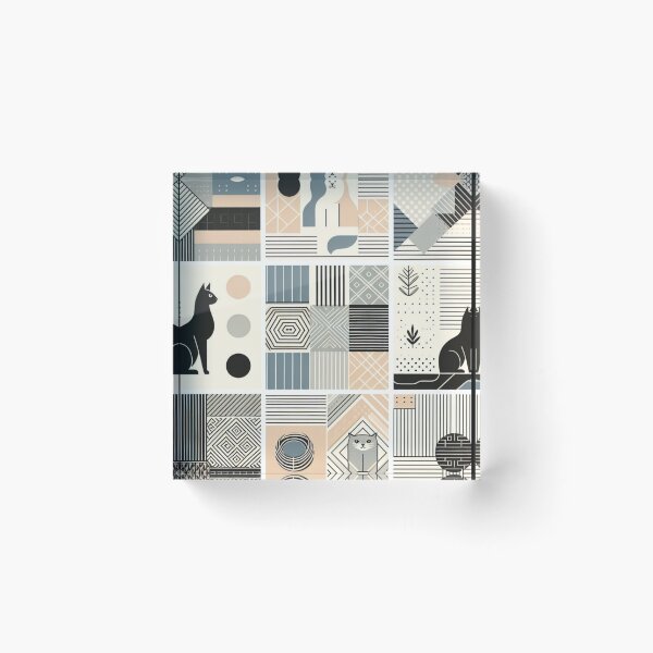 Item preview, Sleek Feline Forms - Minimalist Cat Pattern designed and sold by JL-PhoneCases.