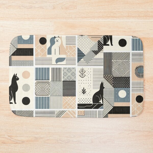 Item preview, Sleek Feline Forms - Minimalist Cat Pattern designed and sold by JL-PhoneCases.
