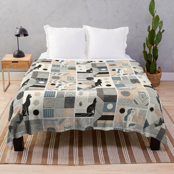 Item preview, Sleek Feline Forms - Minimalist Cat Pattern designed and sold by JL-PhoneCases.