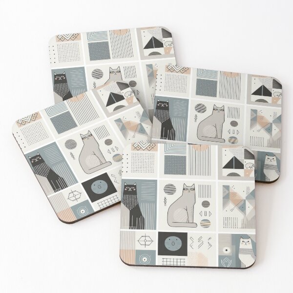 Item preview, Abstract Whiskers - Geometric Cat Art designed and sold by JL-PhoneCases.