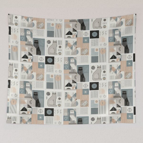 Item preview, Abstract Whiskers - Geometric Cat Art designed and sold by JL-PhoneCases.