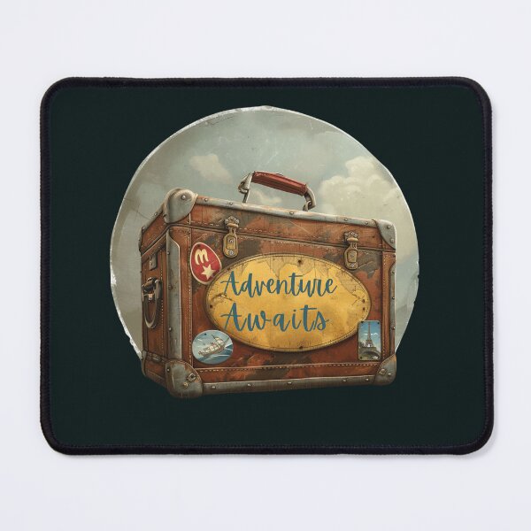 Item preview, Retro Travel Adventure: Adventure Awaits Suitcase designed and sold by Ace Apparel Attire.