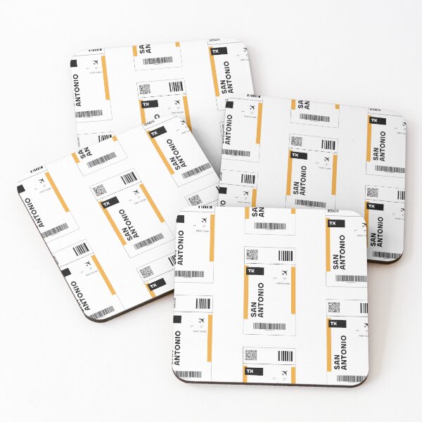 Artikelvorschau, San Antonio Flugticketdesign – Inspiriertes Reiseticket entworfen und verkauft von RM-Journey.