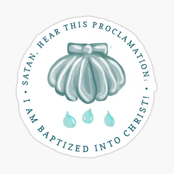 Item preview, Satan, Hear This Proclamation - God's Own Child I Gladly Say it Baptismal Hymn designed and sold by The Liturgical Duckling.