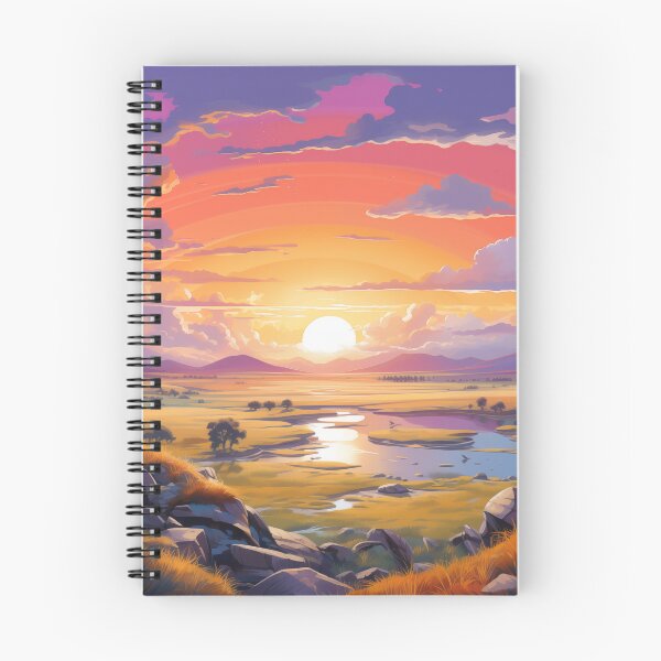 Item preview, Pink Sunset Plains designed and sold by PrintPulseInk.