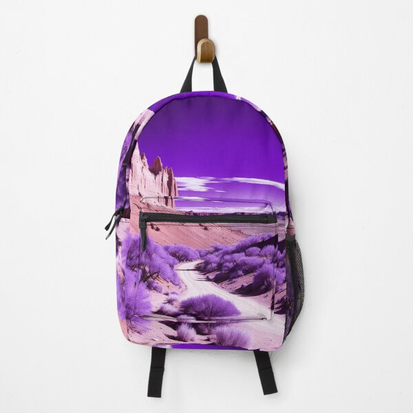 Item preview, Capitol Reef Landscape with Road in Violet Tones designed and sold by Secondearth.