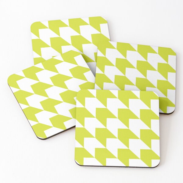 Item preview, Patrón de flecha diagonal verde pera y blanco designed and sold by LinDraws.