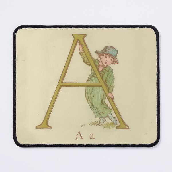 Item preview, Kate Greenaway Letter A designed and sold by stevepaint.