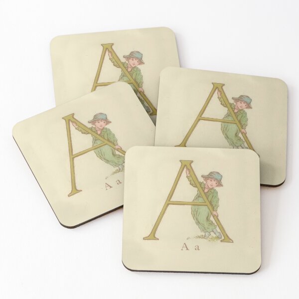 Item preview, Kate Greenaway Letter A designed and sold by stevepaint.