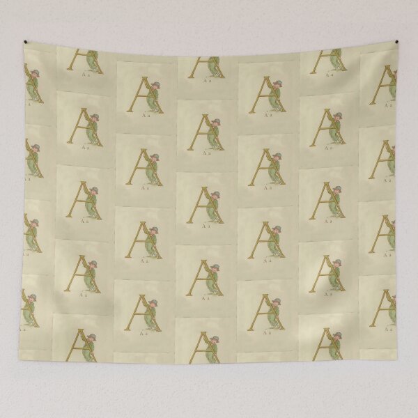 Item preview, Kate Greenaway Letter A designed and sold by stevepaint.