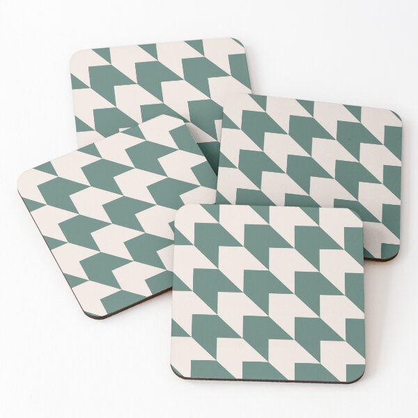 Item preview, Patrón de flecha diagonal beige y verde designed and sold by LinDraws.