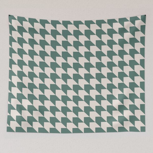 Item preview, Patrón de flecha diagonal beige y verde designed and sold by LinDraws.