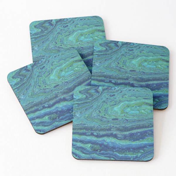 Item preview, Wabash 3 Flowing Blue Acrylic Abstract designed and sold by Doug  Siegel.