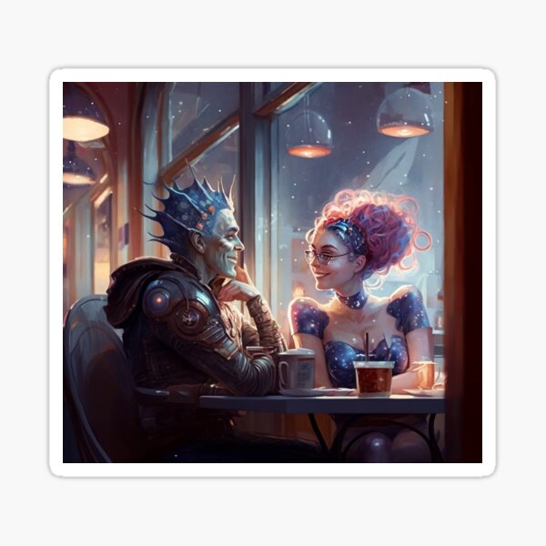 Laughter and Silly at Café at the End of the Universe - 1 Sticker