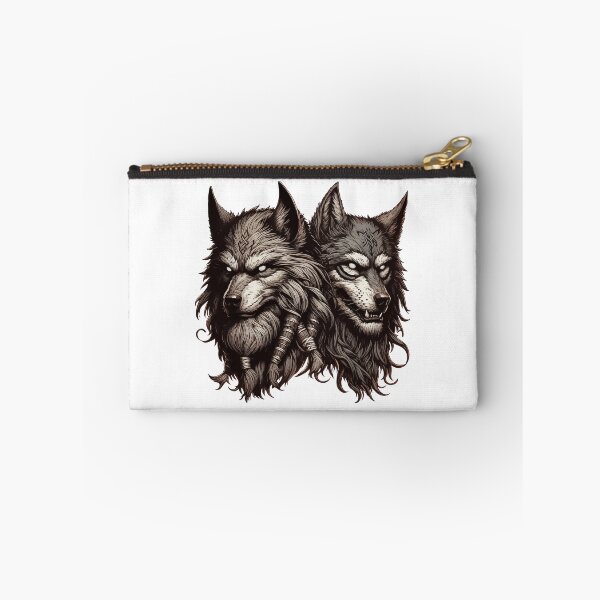 Item preview, Two Wolfs Norse Mythology Viking Warrior designed and sold by TomFrontierArt.