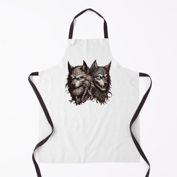 Item preview, Two Wolfs Norse Mythology Viking Warrior designed and sold by TomFrontierArt.