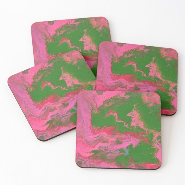 Item preview, Abigail 2 Wild Pink and Green Acrylic Abstract designed and sold by Doug  Siegel.