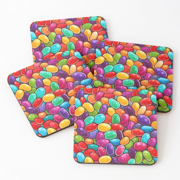 Aperçu de l'œuvre Modèle abstrait de jelly bean coloré créée et vendue par calibrit.