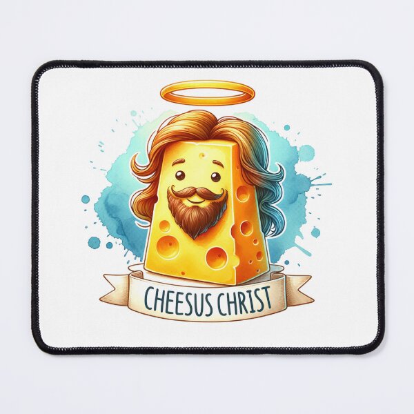Item preview, Funny Cheese | Cheesus Christ | Funny Pun | Party Gag | Funny Jesus | Christmas Cheese designed and sold by Merch by Büssi.