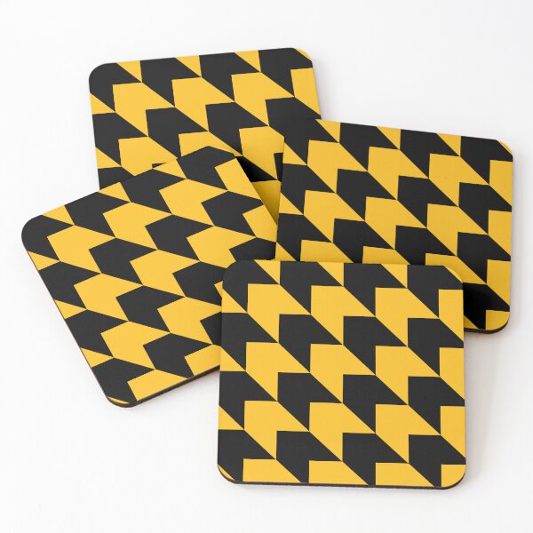 Item preview, Yellow and black Diagonal Arrow Pattern designed and sold by LinDraws.