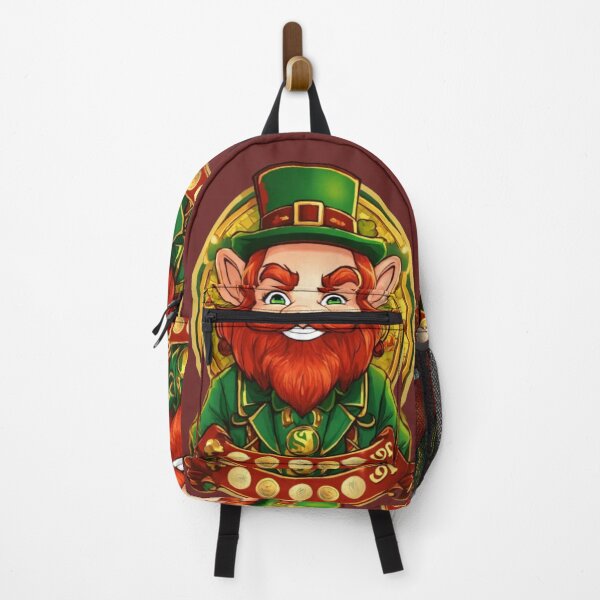 Item preview, Happy Saint Patrick's Day bearded leprechaun in a hat, with gold designed and sold by JaroDesign2023.