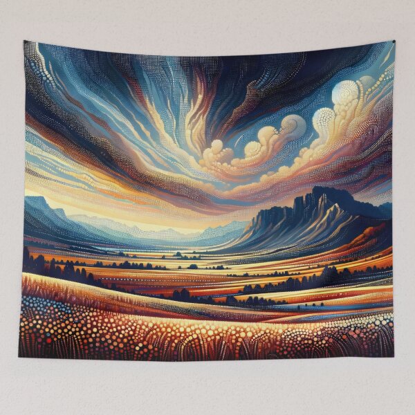 Item preview, Landscape of dots designed and sold by flarble.