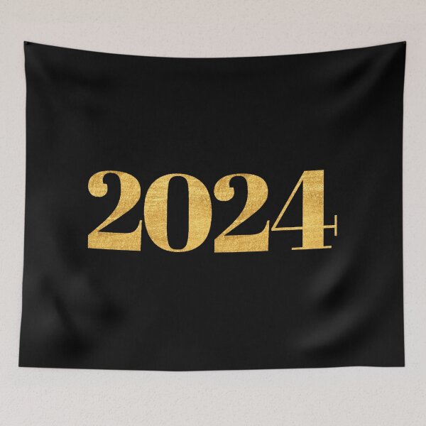Item preview, 2024 year retro,gold,glitter designed and sold by cutecrazytshirt.