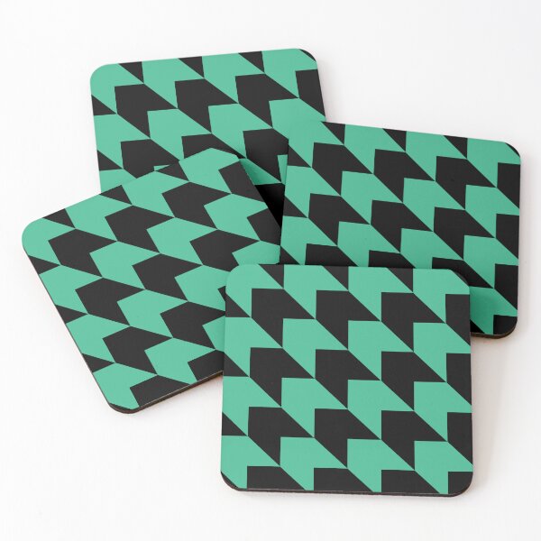 Item preview, Patrón de flecha diagonal verde y negro designed and sold by LinDraws.