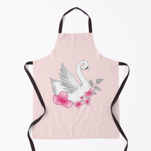 Item preview, Elegant Swan with Pink Flowers - Versatile Watercolor Design designed and sold by CheekyColours.