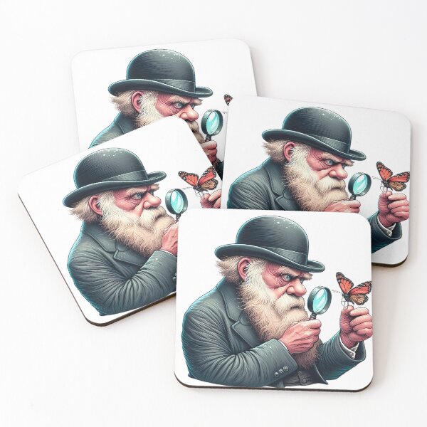 Item preview, Darwin examining a butterfly designed and sold by pretty-Designed.