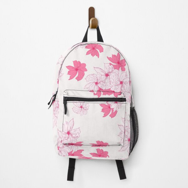 Item preview, White and Pink Floral Lightness Pattern designed and sold by Lianna de Castro.