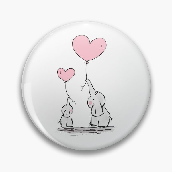 Item preview, Love between two cute elephants designed and sold by Timoti-Shop.