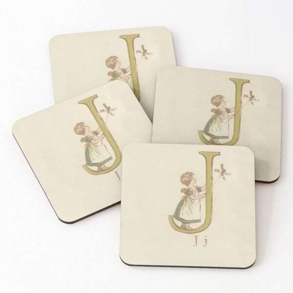 Item preview, Kate Greenaway Letter J designed and sold by stevepaint.