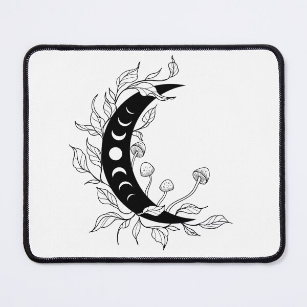 Item preview, Moon and mushrooms designed and sold by susyrdesign.