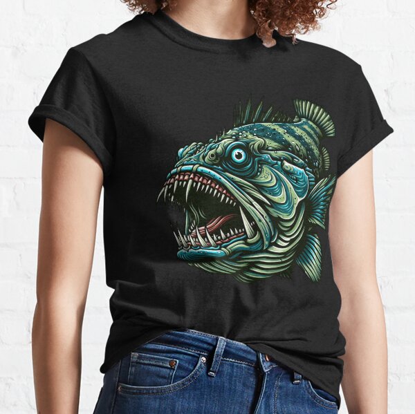Funny Deepsea Tuna Fishing Bigfoot Gift, Deep Sea' Men's T-Shirt