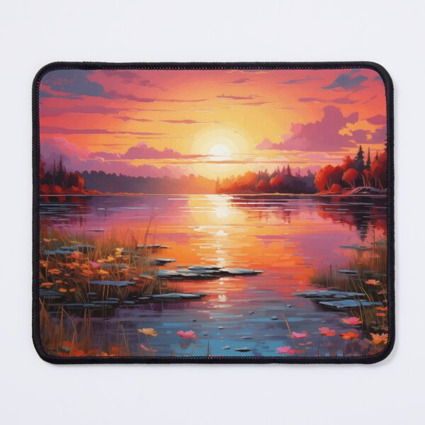 Item preview, Pink Sky Lake designed and sold by PrintPulseInk.