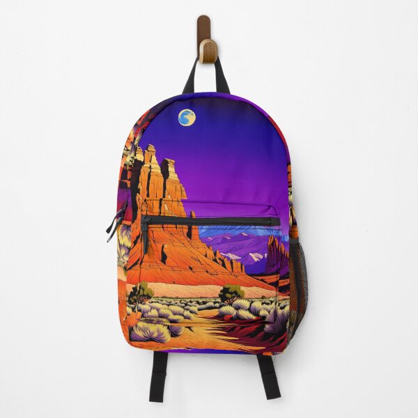 Item preview, Capitol Reef with Moon Violet Sky designed and sold by Secondearth.