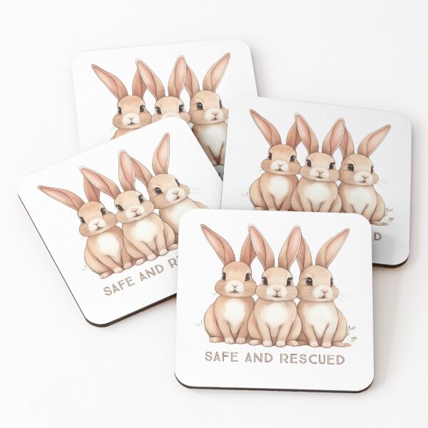 Item preview, Safe and Rescued- Bunny Rescue  designed and sold by TeeToDate.