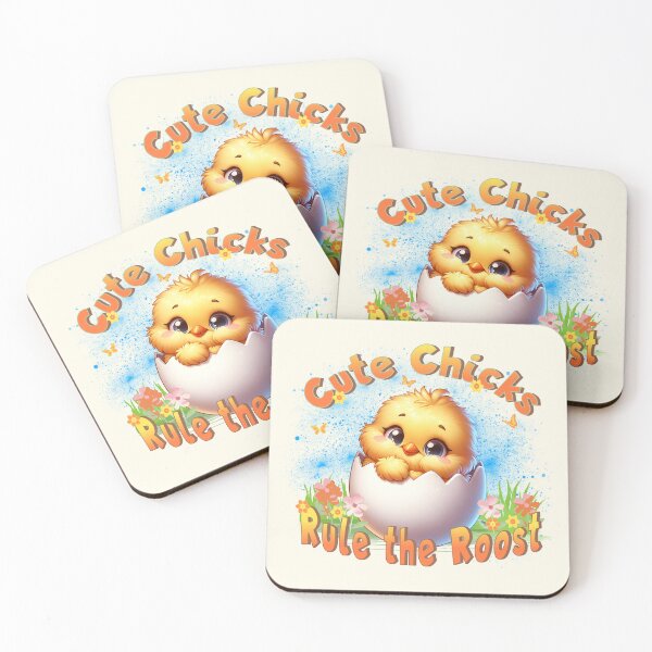 Item preview, Cute Chicks Rule the Roost Cute Funny Chick Baby Chicken designed and sold by PrintFanDesign.