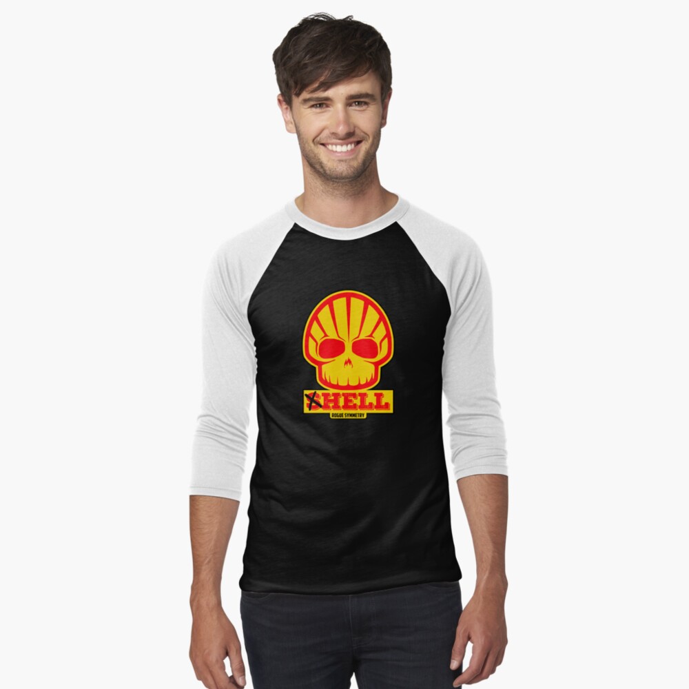 "Shell Gas Logo Parody - Hell with Skull" Sticker for Sale by ...